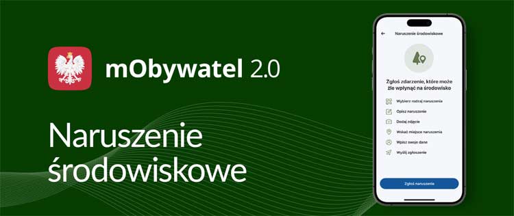 Zgłoś naruszenie środowiskowe w aplikacji mObywatel
