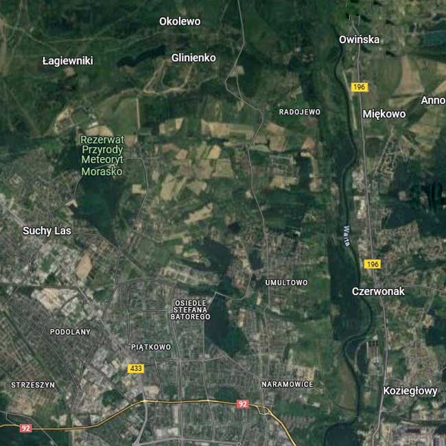 Obszar działania Grupy Rejonowej nr 1 w Poznaniu